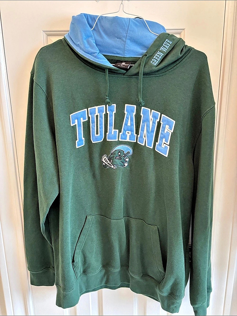 Colosseum Tulane Green Wave Arch & Logo 3.0 Pullover Hoodie Green Wave Arch &